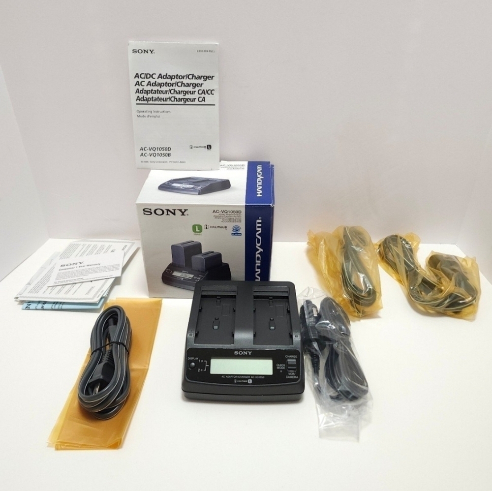 Sony AC-DC Adaptor/SuperQuick Charger for L-Series Batteries AC-VQ1050